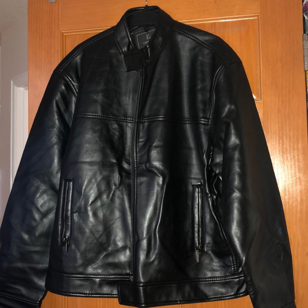 Brand New Italian leather coat xxl
